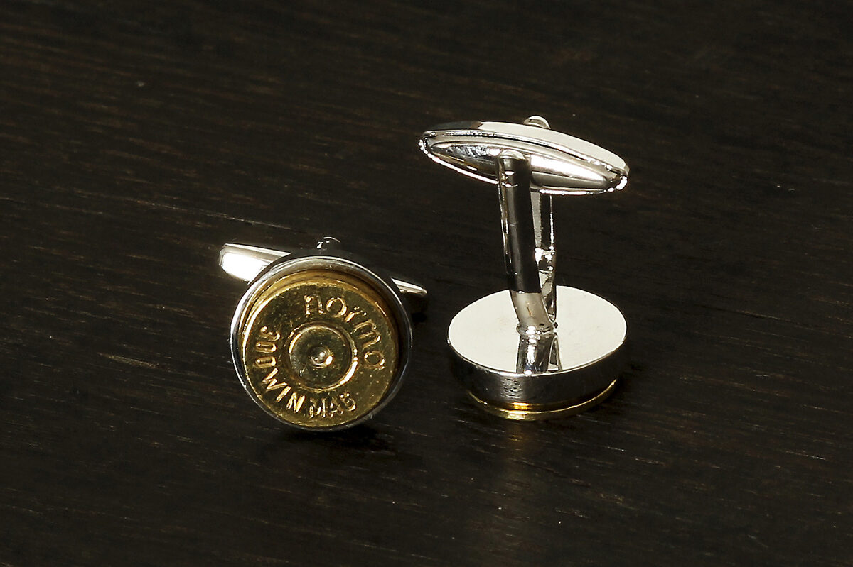 Bullet cartridge shell cufflinks